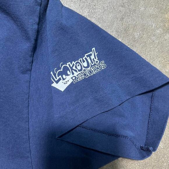 Vintage 90s Single Stitch The Smugglers Rap Tee Mens Large Blue White Shirt - Picture 5 of 6